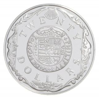 1985 British Virgin Islands 20 Dollars - World Silver Coin - 19.  4g 129
