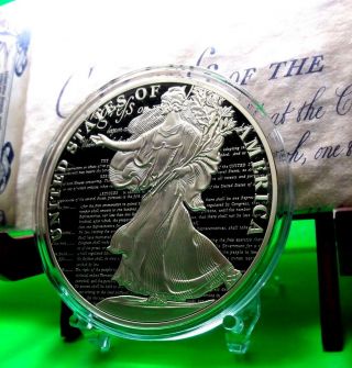The Bill Of Rights Commemorative Coin Proof Lucky Money Value $139.  99