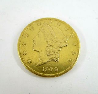 1900 - S United States $20 Dollar Liberty Head Double Eagle Gold Coin About Unc