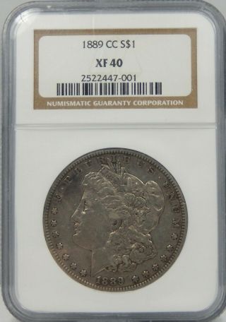 1889 Cc Carson City Morgan Silver Dollar - Ngc Certified Xf40