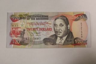 1974 (1993) Bahamas $20 Note Au