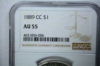 1889 - CC $1 NGC AU55 3