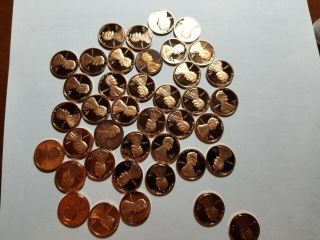 1985 - S Lincoln Cent Proof Partial Roll Of 40 Coins
