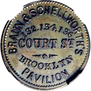 Brooklyn York Civil War Token Braun & Shellworth 