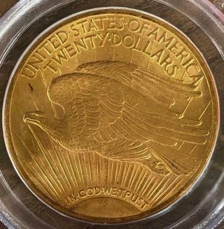 PCGS Certified 1915 - S $20 Saint - Gaudens Coin MS62 2
