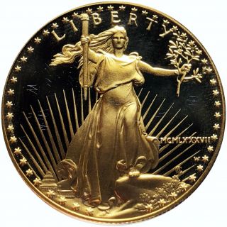 1987 $50 1.  5oz $25 PROOF American Gold Eagle - In.  999 FINE NR 2