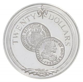 1985 British Virgin Islands 20 Dollars - World Silver Coin - 19.  4g 128