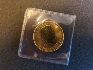 1 Oz Canadian Gold Maple Leaf $50 Coin (2015)