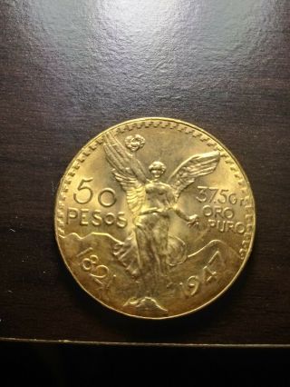 One 50 Pesos 1947 Mexican Gold Coin