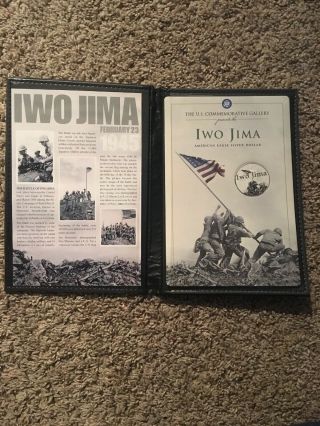 United States Commemorative Gallery Iwo Jima Eagle Silver Dollar