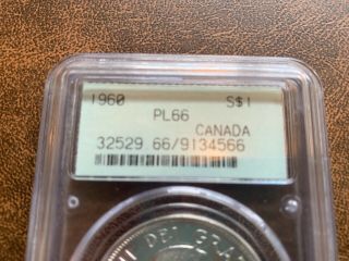 1960 Canada silver dollar PL66 PCGS - Green Label 3