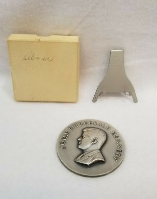 John F Kennedy Inauguration Medallic Art Co.  Silver Medal.  999 Silver 5.  6 T Oz