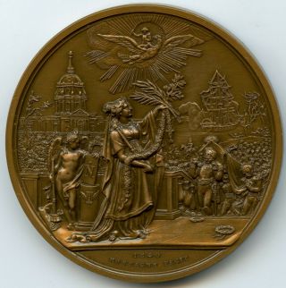 France 1840 Bronze Medal By Montagny The Return Of Napoleon’s Body 1973 Strike