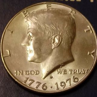 1776 - 1976 D Kennedy Half Dollar Double Stamped/ Error