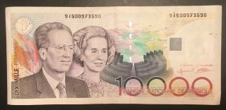 1992 - 97 - Belgium 10,  000 Francs -