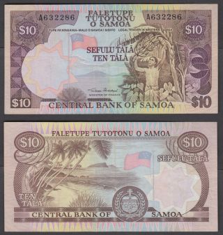 Western Samoa 10 Tala 2002 (vf, ) Banknote Km 34a