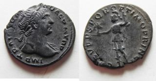Zurqieh - As1601 - As Found Trajan Silver Denarius