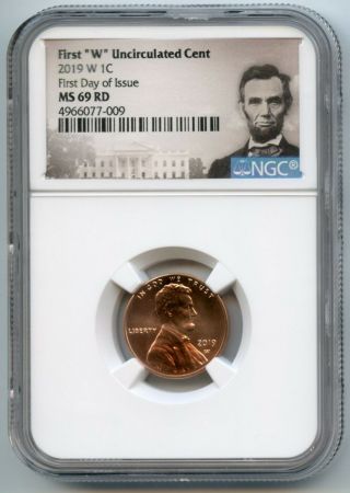 2019 W Lincoln Penny 1c Cent Uncirculated Ngc Ms69 Rd F.  D.  I 4966077 - 009