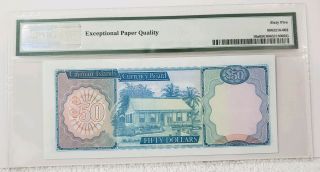 Cayman Islands 1974 (ND 1987) $50 Dollars P 10a PMG 65 EPQ GEM UNC 2