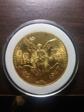 50 Pesos 1947 Mexican Gold Coin