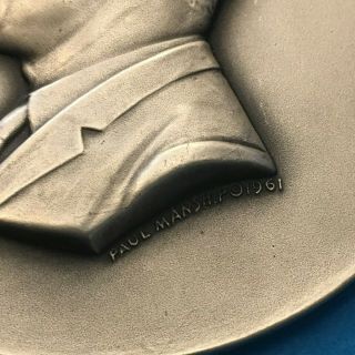 1961 John F.  Kennedy.  999 Fine Silver Inauguration Medal - Medallic Art 5927 2