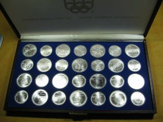 1976 Canada Olympic Commemorative 28 Coins Sterling Silver Set 2