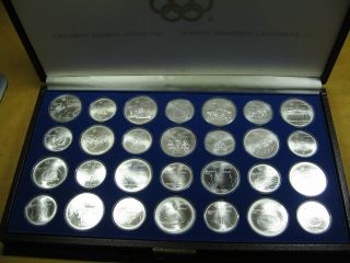 1976 Canada Olympic Commemorative 28 Coins Sterling Silver Set 3