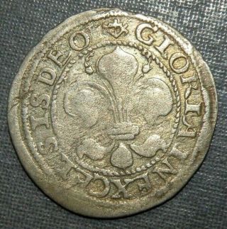 Medieval Silver Coin 1300 - 1400 Ad Crusader Era Fleur Di Lys Latin Cross Ancient