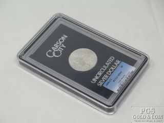 1890 - CC Morgan Silver $1 Dollar UNC Coin Carson City GSA Hoard PCGS MS61 15319 6