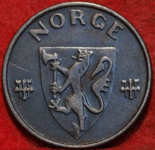 1943 Norway 5 Ore Foreign Coin