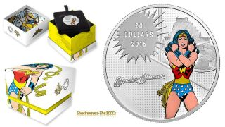 2016 Silver Dc Comics Originals Wonder Woman Amazon Coin