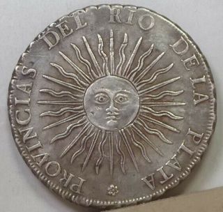 Argentina 8 Reales 1815 - F Extremely Fine,