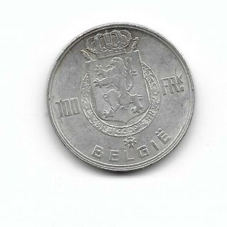 Belgium:100 Francs 1948 Dutch Silver Vf,  (see Scans)