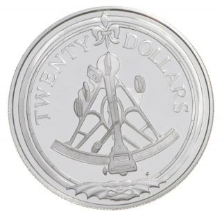 World Coin - 1985 British Virgin Islands 20 Dollars World Silver Coin - 19g 195