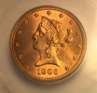 1906 D Gold $10 Eagle ICG MS65 Gem 2