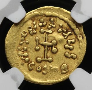 Constans Ii Gold Tremissis,  Ad 641 - 668,  Ngc F