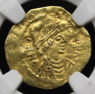 Phocas Gold Tremissis,  Ad 602 - 610,  Ngc Vf