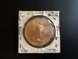 1924 $20 Gold Saint Gaudens Coin