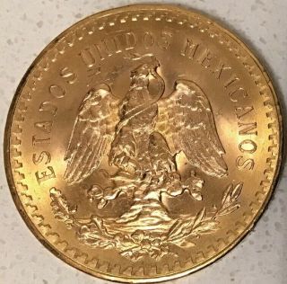 1947 Mexican $50 Peso Gold Coin - Collectible Gold Bullion Mexico Round 5