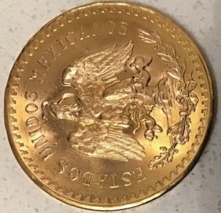 1947 Mexican $50 Peso Gold Coin - Collectible Gold Bullion Mexico Round 8