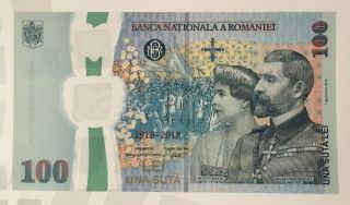Romania 100 Lei 2018 Banknote Very Low Serial Number - 391 - Great Union Centenary