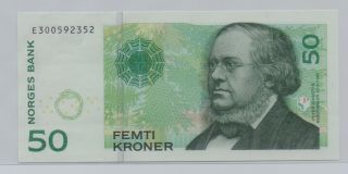 [$] Norway,  Nd,  50 Kroner,  Gem Unc