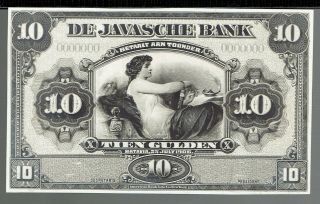 American Banknote Company Archival Photo Indonesia Banknote Model/essay 1912