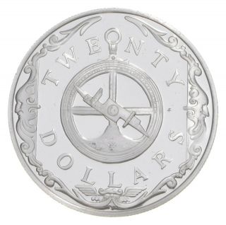 1985 British Virgin Islands 20 Dollars - World Silver Coin - 19.  4g 113