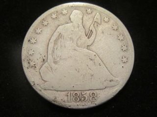 Early 1858 - O Seated Half Dollar Metal Detector Find