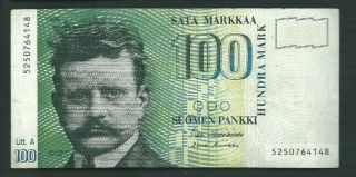 Finland 1986 (1991) 100 Markkaa P 119 Circulated