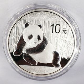 2015 China Panda Silver Coin 1 Oz.  Ag.  999 Silver 10 Yuan