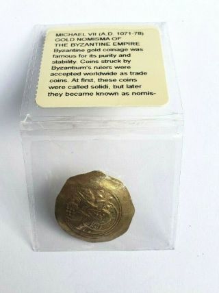 GOLD MICHAEL VII (A.  D 1071 - 78) NOMISMA OF THE BYZANTINE EMPIRE COIN 8