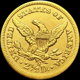 1863 - S Classic Head Quarter Eagle NEARLY UNCIRCULATED $2.  50 Gold Collectible NR 3