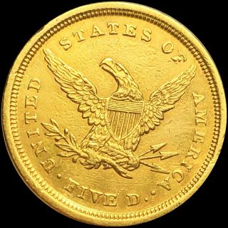 1839 - D Classic Head Half Eagle ABOUT UNCIRCULATED $5 Gold Liberty Collector NR 3